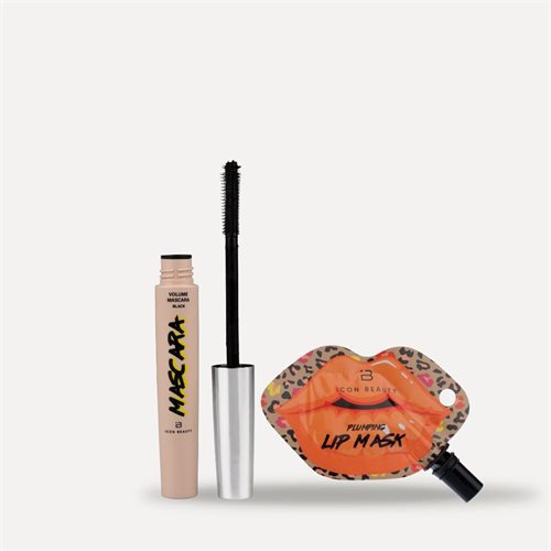 Icon Beauty Mascara & Lip Plumping Mask 